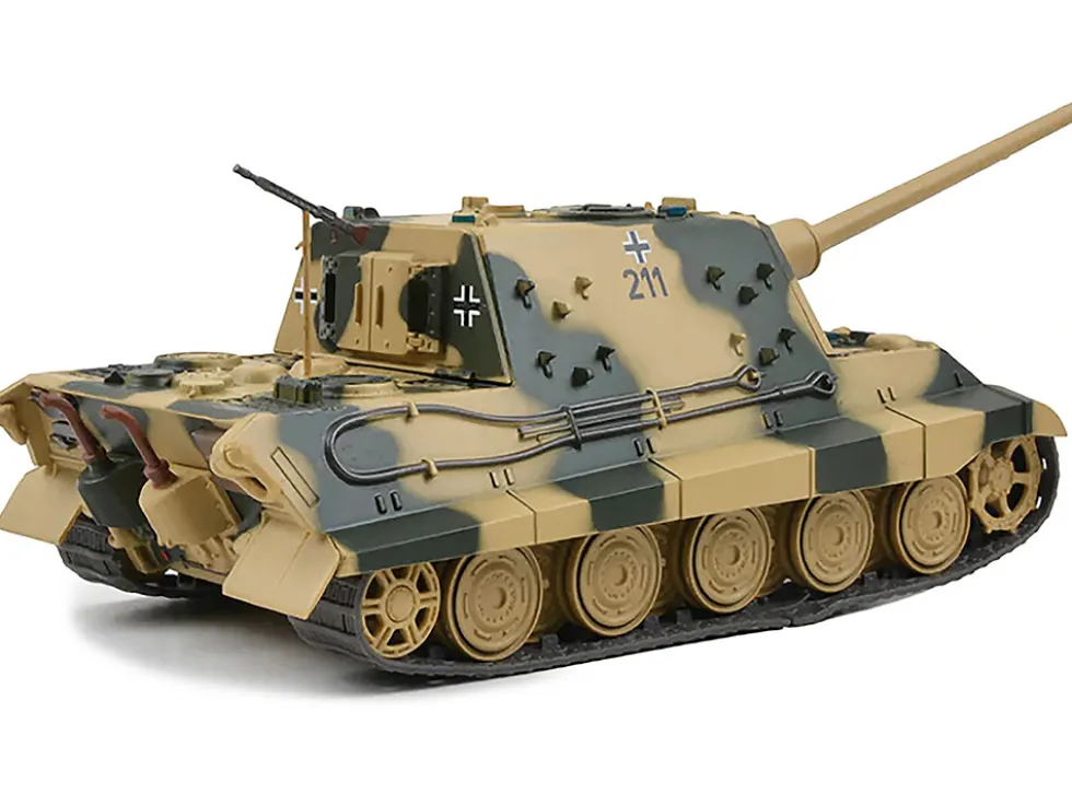 German Sd. Kfz. 186 Jagdpanzer VI Jagdtiger Heavy Tank Destroyer #211 Henschel Turret Schwere Panzerjager Abteilung 512 Germany 1945 1/43 Diecast Model AFVs WWII 23186-45