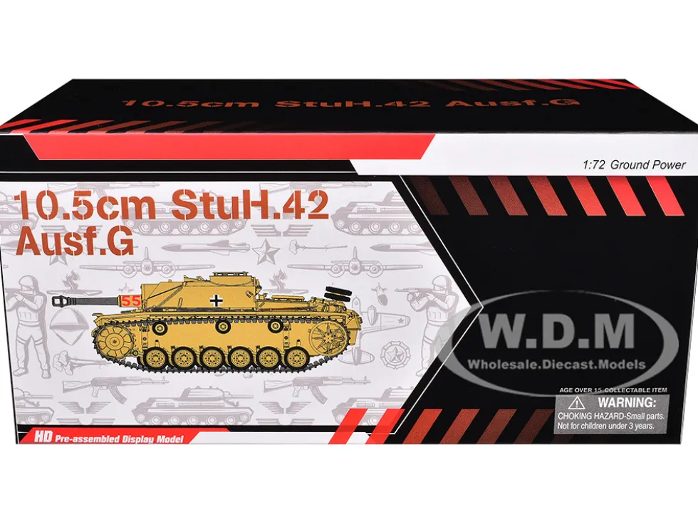Germany 10.5cm StuH.42 Ausf. G Tank "Panzer Regiment Hermann Goring, Italy" (1944) "NEO Dragon Armor" Series 1/72 Plastic Model by Dragon Models