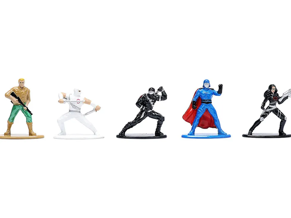 G.I. Joe Set of 18 Diecast Figurines Nano Metalfigs Series Jada 32913