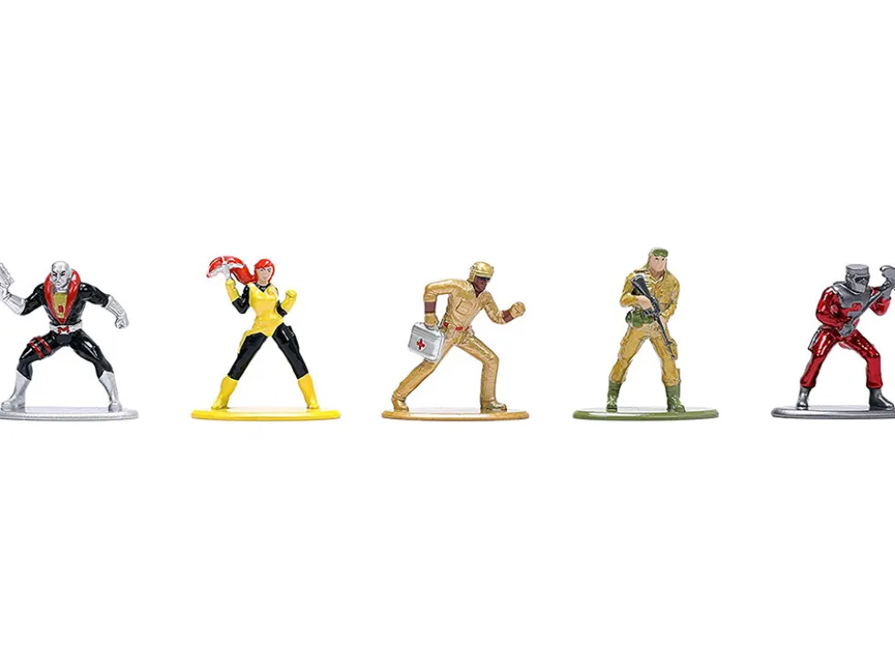 G.I. Joe Set of 18 Diecast Figurines Nano Metalfigs Series Jada 32913