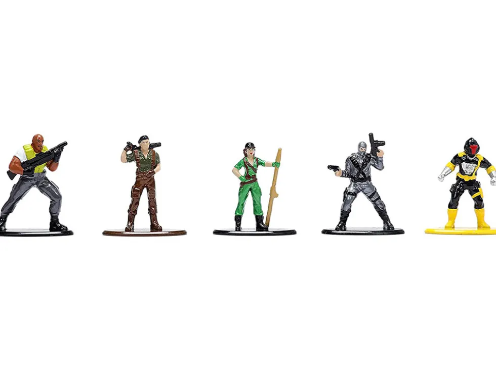 G.I. Joe Set of 18 Diecast Figurines Nano Metalfigs Series Jada 32913