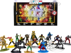G.I. Joe Set of 18 Diecast Figurines Nano Metalfigs Series Jada 32913