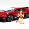 Girls Night Out Gigi with Cat Figurine for 1/18 Scale Models American Diorama 76304