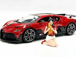 Girls Night Out Gigi with Cat Figurine for 1/18 Scale Models American Diorama 76304
