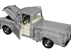 1957 GMC Blue Chip Pickup Truck Gray Timeless Legends Series 1/24 Diecast Model Car Motormax 79383gry