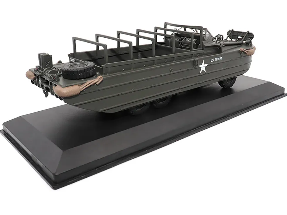 GMC DUKW Amphibious Vehicle Olive Drab United States Army 1/43 Diecast Model Militaria Die Cast 23204-44