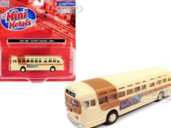 GMC PD-4103 Transit Bus #948 Beige MTA Miami 1/87 HO Scale Model Classic Metal Works CMW32319