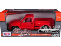 1992 GMC Sierra GT Red Pickup Truck 1/24 Diecast Model Motormax 73204