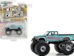 1990 GMC S 15 Monster Truck Light Blue Playin for Keeps Kings of Crunch Series 14 1/64 Diecast Model Car Greenlight 49140E