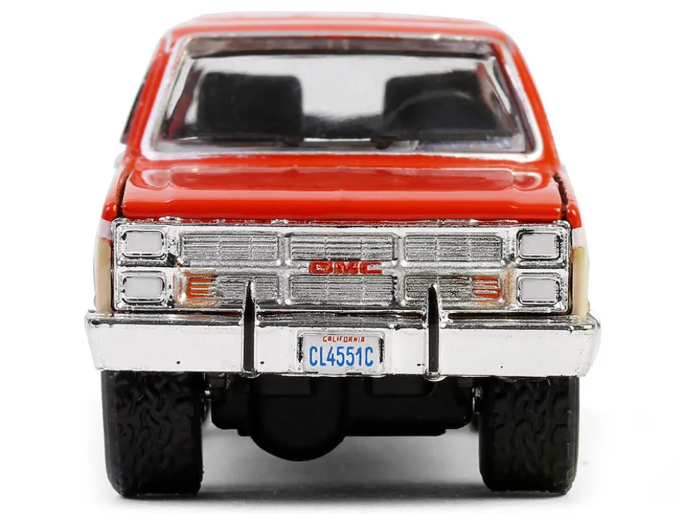 1988 GMC Suburban Sierra Classic C10 "Chevron" Orange and Beige with White Stripes "Chevron Special Edition" Series 1 1/64 Diecast Model Car by Greenlight