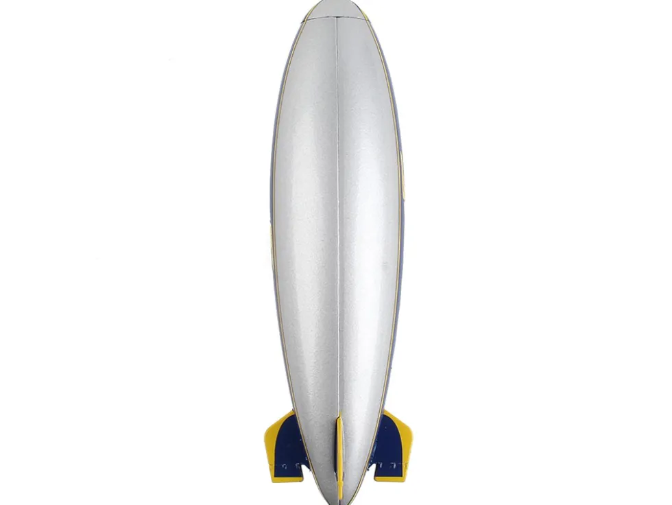 Goodyear Blimp Silver Metallic with Blue and Yellow Graphics #1 in Tires 1/350 Diecast Model Airplane Postage Stamp PS5411-1