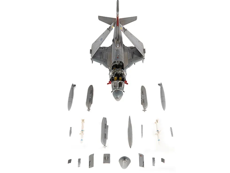 Grumman EA-6B Prowler Attack Aircraft "VAQ-136 Gauntlets, USS George Washington" (2012) United States Navy 1/72 Diecast Model by JC Wings