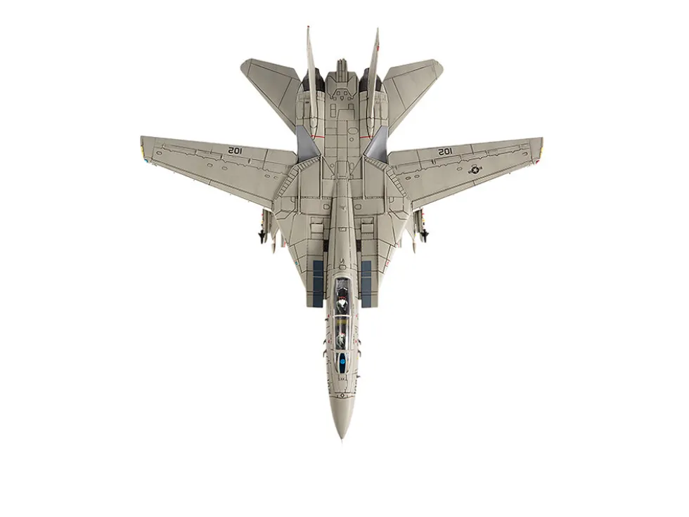 Grumman F-14A Tomcat Fighter Aircraft "VF-41 Black Aces, USS Nimitz, Gulf of Sidra" (1981) United States Navy 1/72 Diecast Model by JC Wings