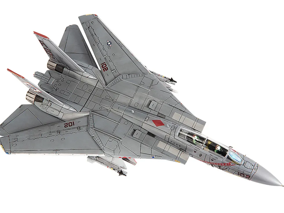 Grumman F-14B Tomcat Fighter Aircraft "VF-102 Diamondbacks, Operation Enduring Freedom" (2001) United States Navy 1/72 Diecast Model by JC Wings