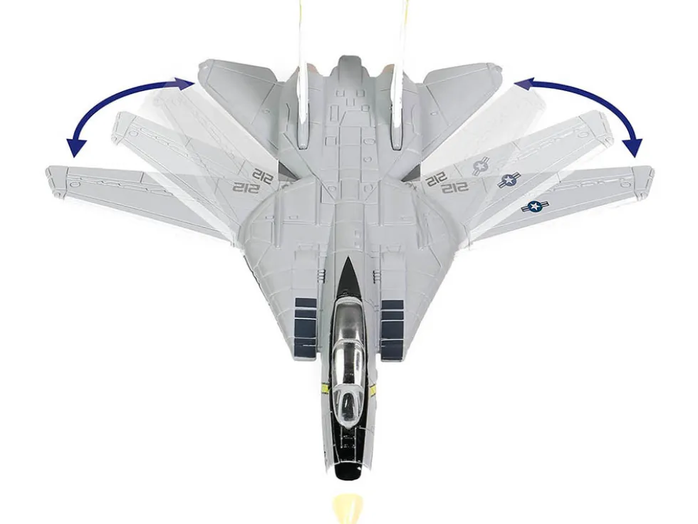 Grumman F 14B Tomcat Fighter Aircraft VF 142 Ghostriders and Section K of USS Enterprise CVN 65 Aircraft Carrier Display Deck Legendary F 14 Tomcat Series 1/200 Diecast Model Forces of Valor WJ-831111