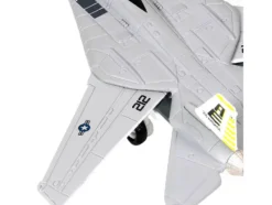 Grumman F 14B Tomcat Fighter Aircraft VF 142 Ghostriders and Section K of USS Enterprise CVN 65 Aircraft Carrier Display Deck Legendary F 14 Tomcat Series 1/200 Diecast Model Forces of Valor WJ-831111