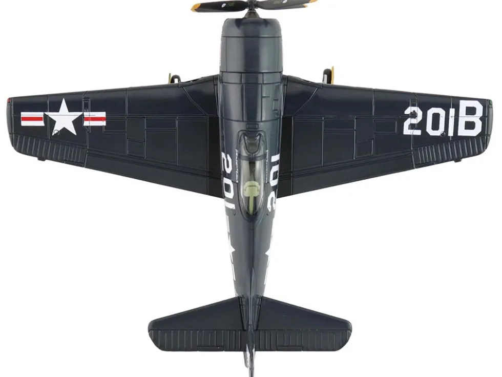Grumman F8F-2P Bearcats Fighter Aircraft "121714, Duxford (Restored Plane)" (2014) United States Navy "SkyMax Flying Heroes" Series 1/72 Diecast Model by Hobby Master