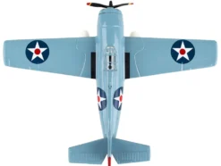 Grumman F4F Wildcat Aircraft United States Navy 1/87 HO Diecast Model Airplane Postage Stamp PS5351-2