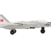Grumman F 14 Tomcat Fighter Aircraft Gray with Red Stripes United States Navy Test Aircraft with Runway Section Diecast Model Airplane Runway24 RW110