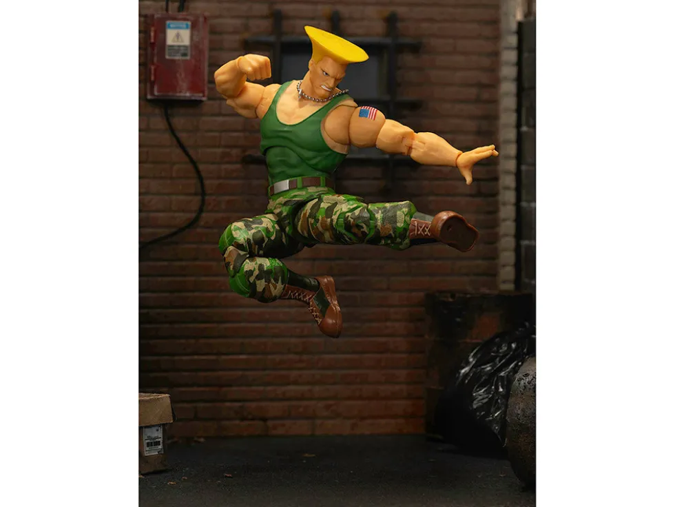 Guile 6" Moveable Figure with Accessories and Alternate Head and Hands "Ultra Street Fighter II: The Final Challengers" (2017) Video Game Model by Jada