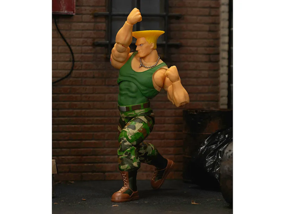 Guile 6" Moveable Figure with Accessories and Alternate Head and Hands "Ultra Street Fighter II: The Final Challengers" (2017) Video Game Model by Jada