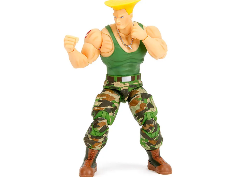 Guile 6" Moveable Figure with Accessories and Alternate Head and Hands "Ultra Street Fighter II: The Final Challengers" (2017) Video Game Model by Jada