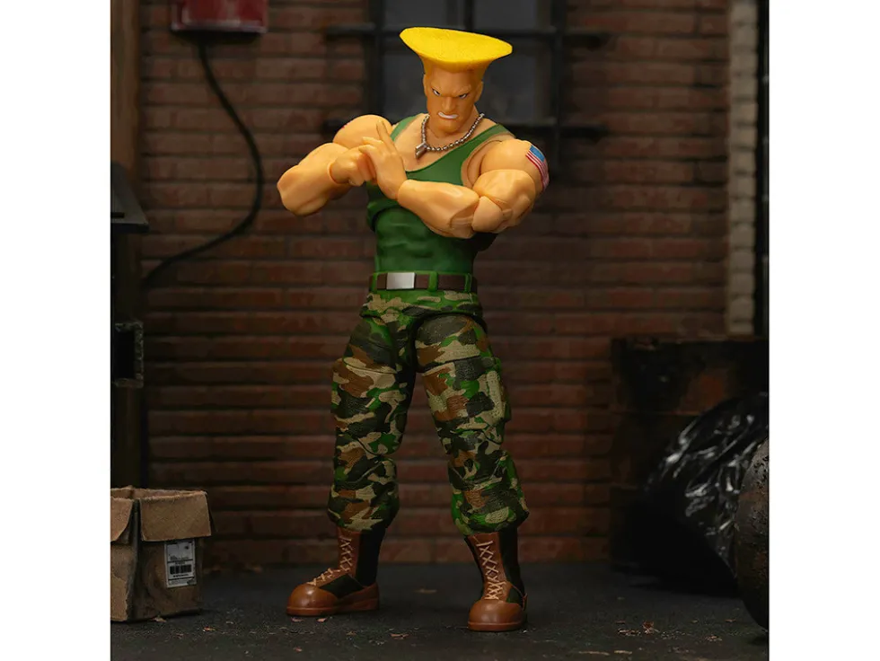 Guile 6" Moveable Figure with Accessories and Alternate Head and Hands "Ultra Street Fighter II: The Final Challengers" (2017) Video Game Model by Jada