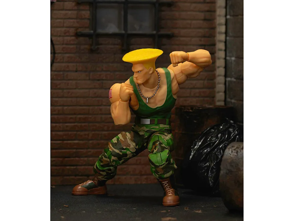 Guile 6" Moveable Figure with Accessories and Alternate Head and Hands "Ultra Street Fighter II: The Final Challengers" (2017) Video Game Model by Jada