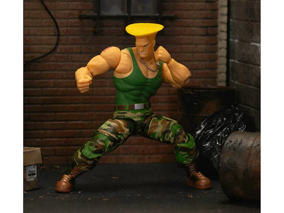 Guile 6" Moveable Figure with Accessories and Alternate Head and Hands "Ultra Street Fighter II: The Final Challengers" (2017) Video Game Model by Jada