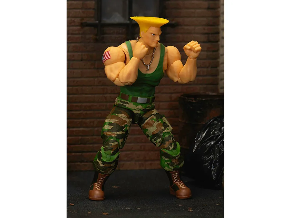 Guile 6" Moveable Figure with Accessories and Alternate Head and Hands "Ultra Street Fighter II: The Final Challengers" (2017) Video Game Model by Jada