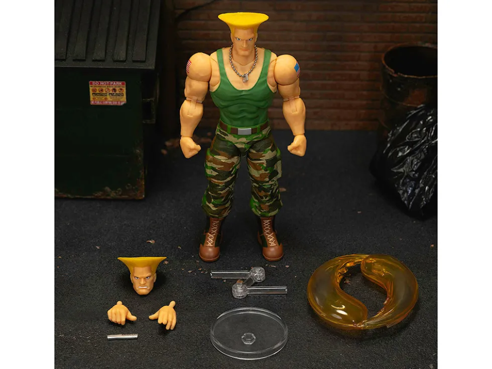 Guile 6" Moveable Figure with Accessories and Alternate Head and Hands "Ultra Street Fighter II: The Final Challengers" (2017) Video Game Model by Jada