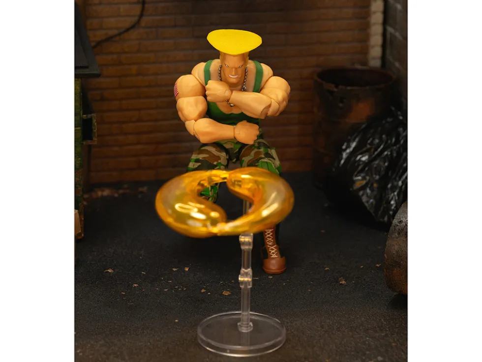 Guile 6" Moveable Figure with Accessories and Alternate Head and Hands "Ultra Street Fighter II: The Final Challengers" (2017) Video Game Model by Jada