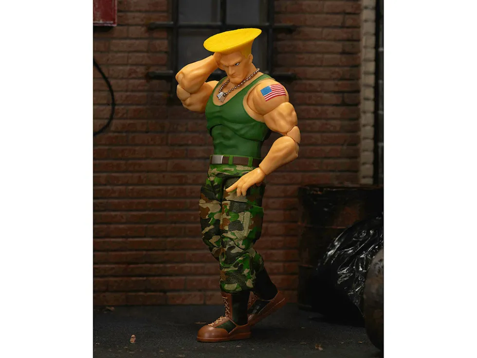 Guile 6" Moveable Figure with Accessories and Alternate Head and Hands "Ultra Street Fighter II: The Final Challengers" (2017) Video Game Model by Jada