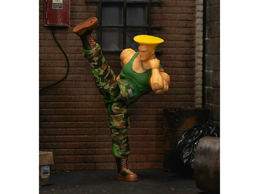 Guile 6" Moveable Figure with Accessories and Alternate Head and Hands "Ultra Street Fighter II: The Final Challengers" (2017) Video Game Model by Jada