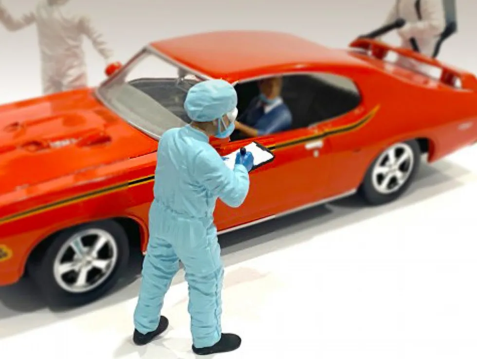 Hazmat Crew Figurine IV 1/18 Scale Models American Diorama 76270