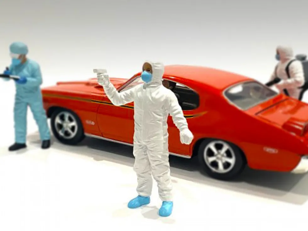 Hazmat Crew Figurine VI 1/24 Scale Models American Diorama 76372