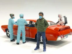 Hazmat Crew Figurine V 1/24 Scale Models American Diorama 76371