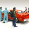 Hazmat Crew 6 piece Figurine Set 1/24 Scale Models American Diorama 76367 76368 76369 76370 76371 76372