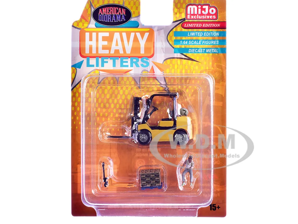 Heavy Lifters 4 piece Diecast Set Limited Edition for 1/64 Scale Models by American Diorama