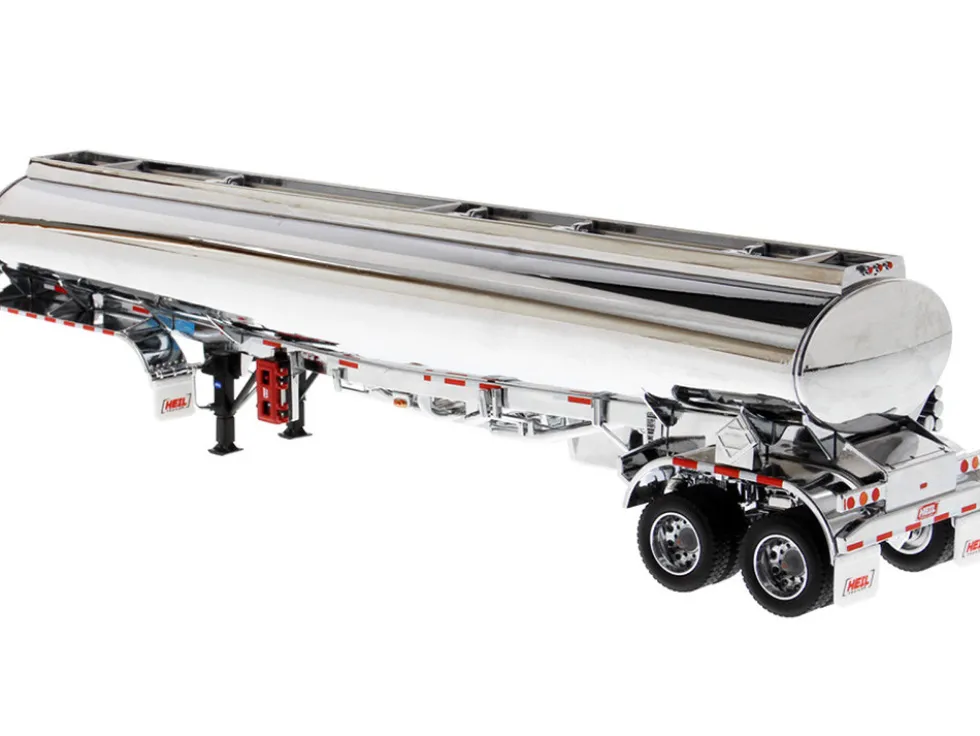 Heil Fleet Duty TM 9300/DT-C4 Petroleum Tanker Trailer Chrome Transport Series 1/50 Diecast Model Diecast Masters 91034