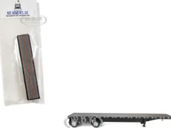 High Boy Spread Axle Flatbed Trailer Black 1/87 (HO) Plastic Model Car by HO Logistics
