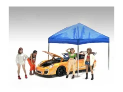 Hip Hop Girls 4 Piece Figure Set for 1/18 Scale Models American Diorama 18101-18102-18103-18104