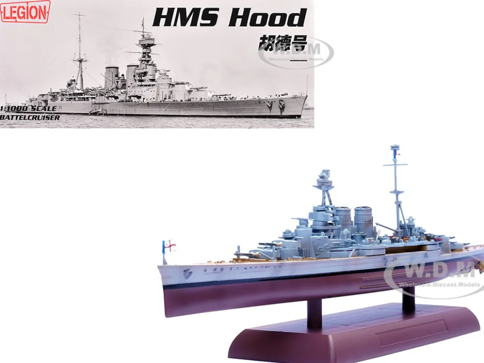 HMS Hood Battlecruiser "British Royal Navy" 1/1000 Diecast Model by Legion