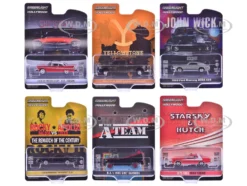 Hollywood Greatest Hits (2024) Set of 6 pieces 1/64 Diecast Model Cars by Greenlight