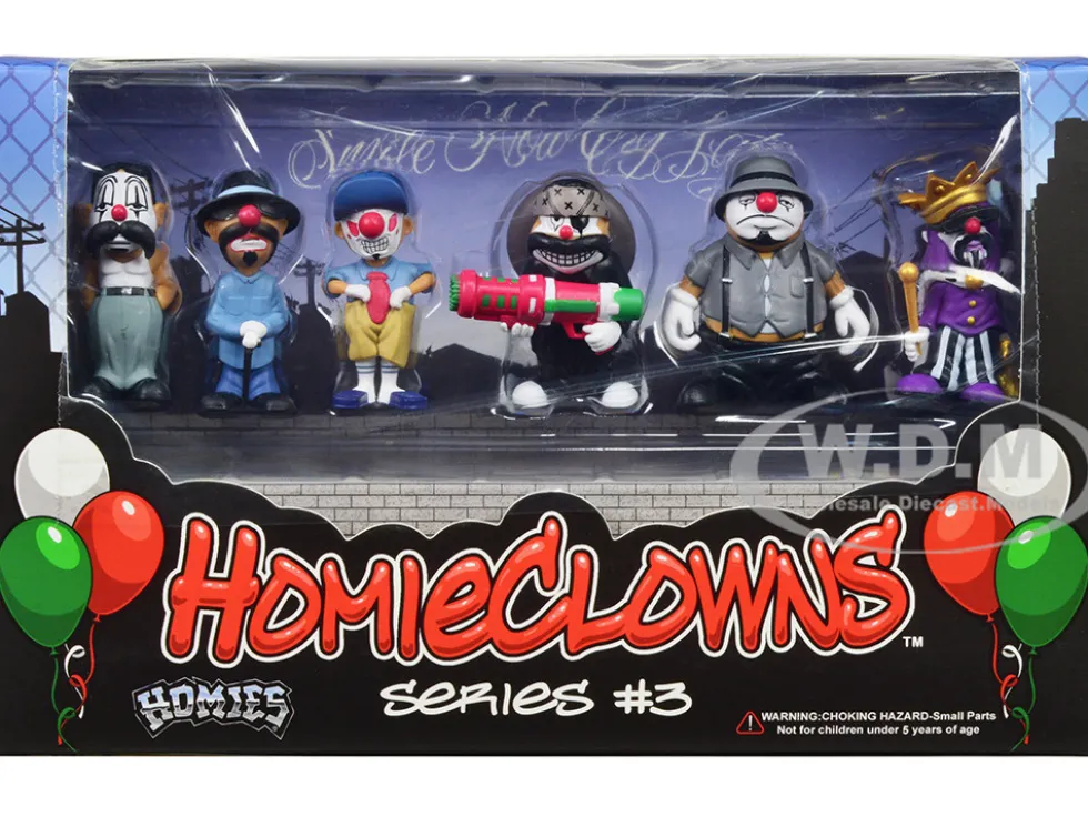 HomieClowns Series 3 2 Inch Figures Set of 6 Pieces Homies 20453BX