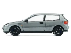 Honda Civic EG6 RHD (Right Hand Drive) Raw Metal with Carbon Hood with Alternates 1/64 Diecast Model Car by BM Creations