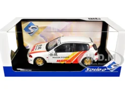 1991 Honda Civic (EG6) RHD (Right Hand Drive) "Mugen Racing" White with Stripes 1/18 Diecast Model Car by Solido