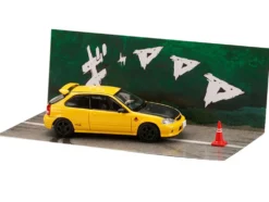 Honda Civic (EK9) RHD (Right Hand Drive) Yellow with Carbon Hood