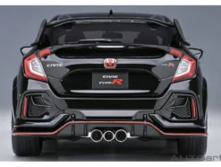 2021 Honda Civic Type R FK8 RHD Right Hand Drive Crystal Black Pearl 1/18 Model Car Autoart 73222