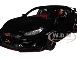 2021 Honda Civic Type R FK8 RHD Right Hand Drive Crystal Black Pearl 1/18 Model Car Autoart 73222